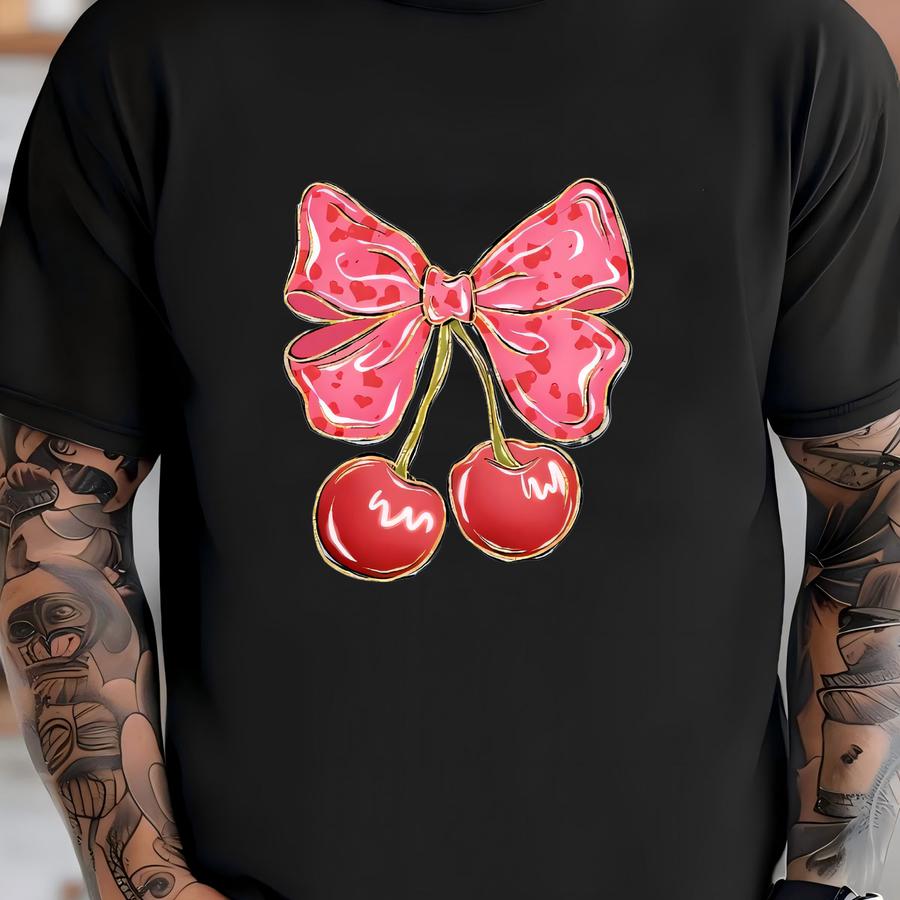 Cherry Sweatshirt ,valentines Sweatshirt,valentine Sweatshirt For Women Valentines Day,cute Valentines Shirt,kids Valentines Shirt T-shirt