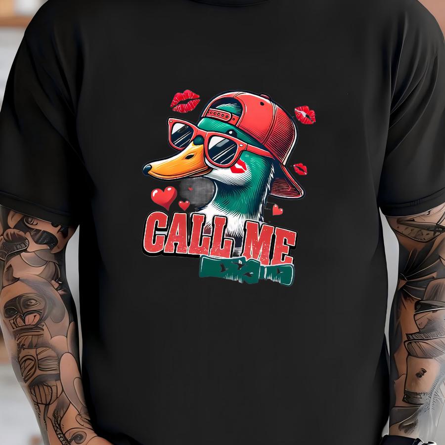 Duck Valentine Shirt Call Me Infant Toddler Youth T-shirt