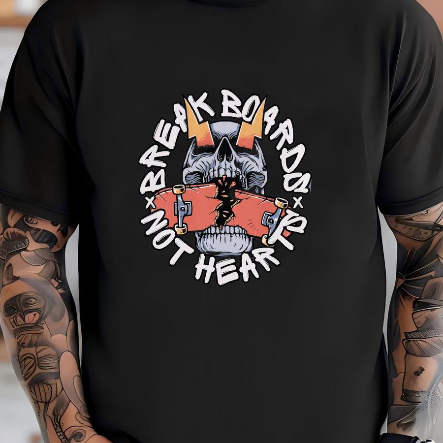 Break Boards Not Hearts Skateboard Shirt, , Skateboarder Hoodie, Skateboarding Lover Tee, Funny Skateboard Gift For Skater T-shirt