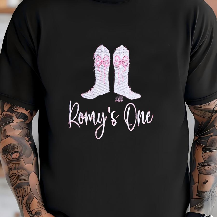 Girls' First Birthday Sweater: Personalized Cowgirl Boots Rodeo Theme T-shirt