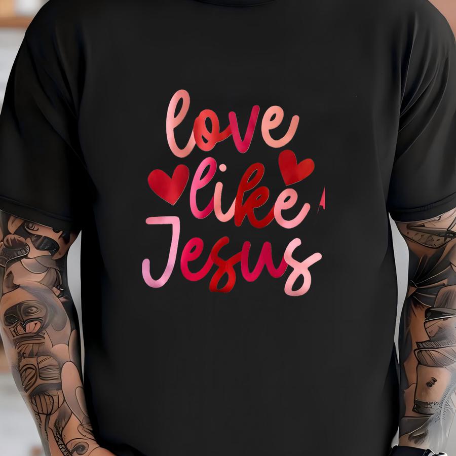Love Like Jesus 3/4 Sve Jesus Shirt Christian Shirt T-shirt