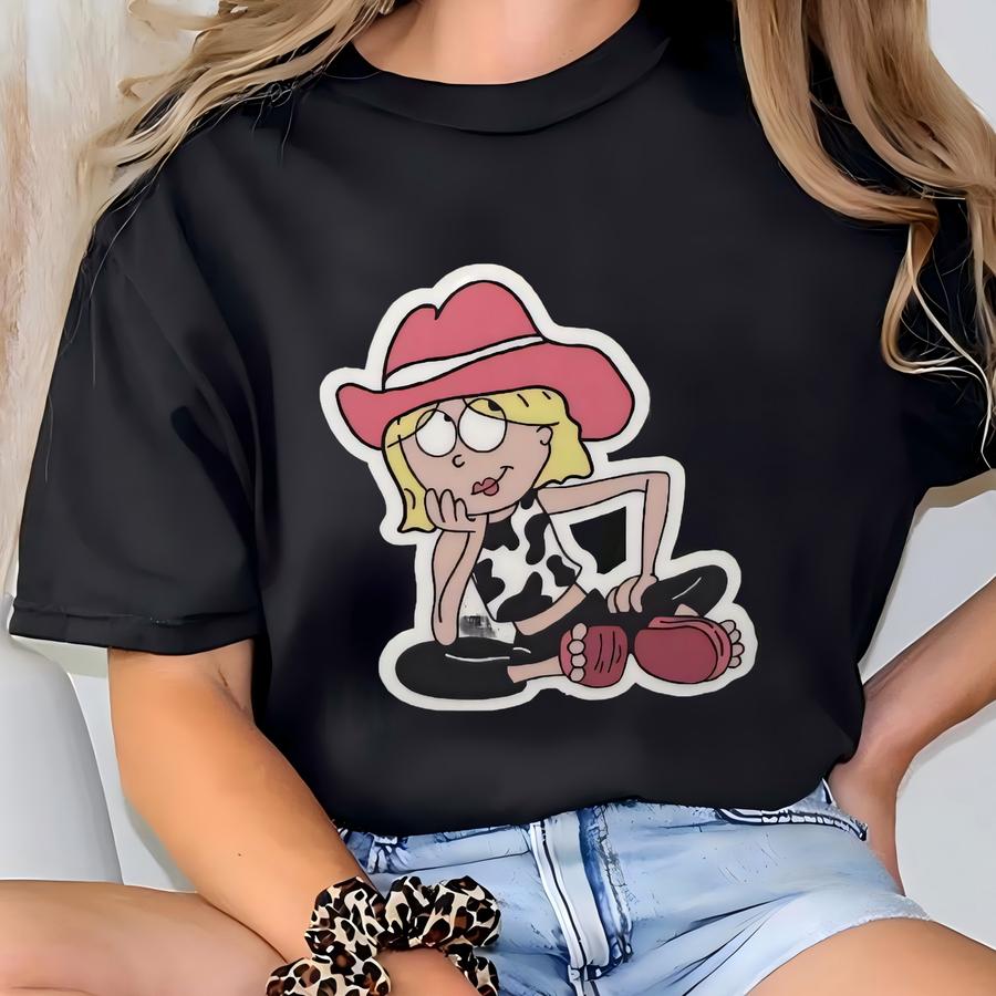 Cowgirl Lizzie Mcguire Sticker: Y2k Nostalgia Decal T-shirt