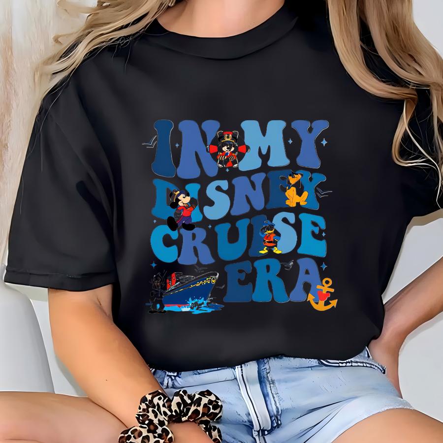 Custom Name In My Cruise Era Shirt, Wish Fantasy Magic Wonder Shirt, Walt Cruise Line Trip, Family Cruise Gift Tee T-shirt