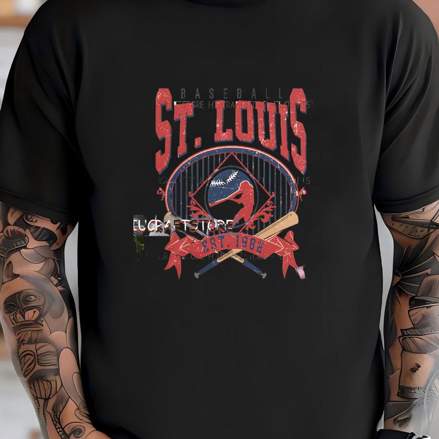 St. Louis Baseball Png | Vintage St. Louis Baseball Png | Baseball Png For Shirt | St. Louis Baseball Dtf | Baseball Team Png T-shirt