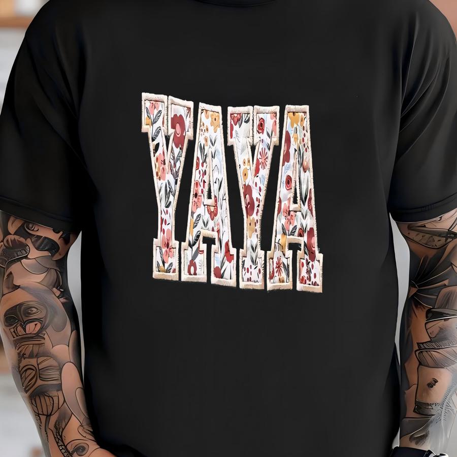 Yaya Sweatshirt, Custom Grandma Sweatshirt, Cozy Personalized Sweatshirt, Yaya Gift, Mother's Day Gift, Custom Gift For Grandma T-shirt