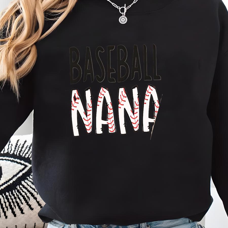 Baseball Grandma Sweatshirt Personalized With Name And Number On Sve, Custom Gift For Baseball Nana, Cute Mimi Shirt, Gigi Sweater Sweatshirt