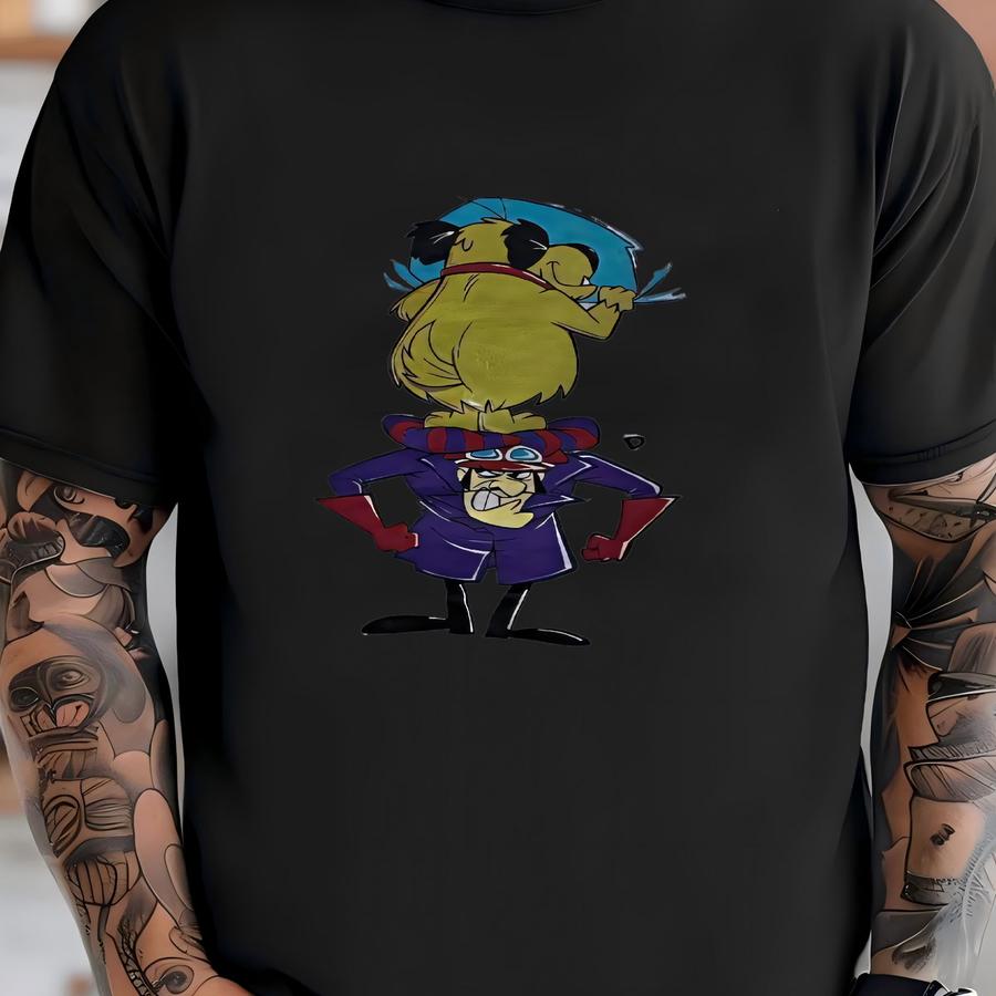 Vintage 90s Muttley Wacky Races Hanna Barbara Nascar Racing Pit Crew Sweatshirt Cartoon Character T-shirt