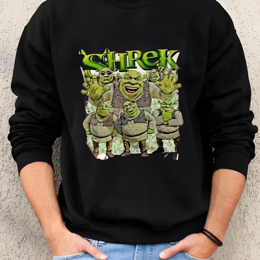 Vintage Shrek Tshirt, Unisex Shirt Bx19 Sweatshirt