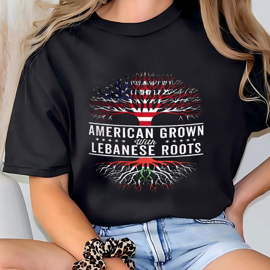 American Grown Roots Flag Mug T-shirt