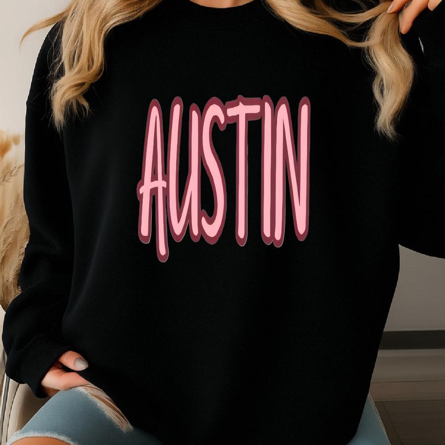 Austin Shirt, Western Cowgirl Tee, Country Music T-shirt, Rodeo Concert Outfit, Nashville Graphic Tee Sweatshirt