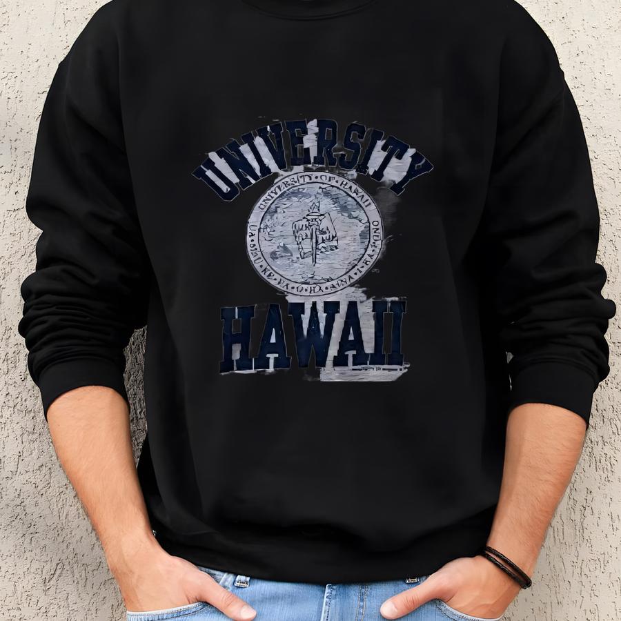 Vintage University Hawaii Pullover Sweatshirt Jumper Pullover Made In Usa Sweatshirt
