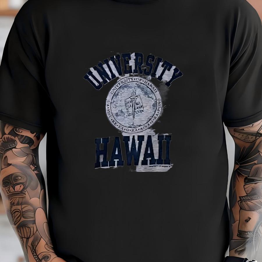 Vintage University Hawaii Pullover Sweatshirt Jumper Pullover Made In Usa T-shirt