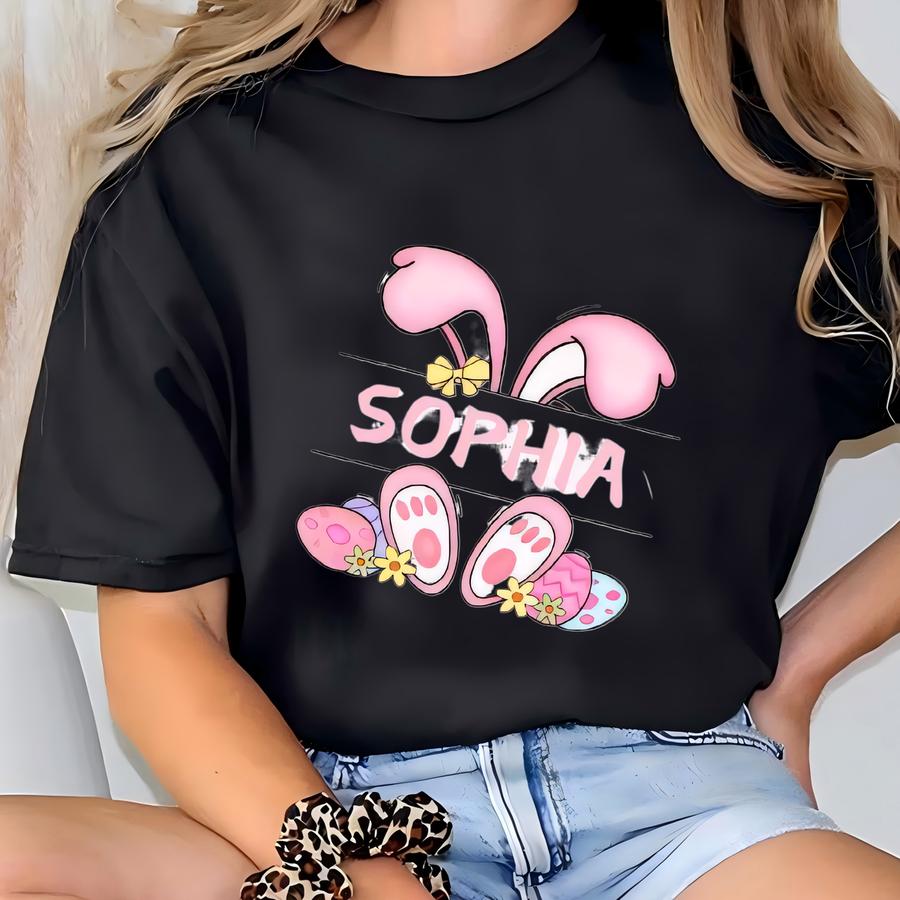 Easter Custom Shirt, Cute Bunny Toddler Hoodie, Easter Family Trip Shirt, Kids Easter Tee, Personalized Easter Shirt, Bunny Lover Tee T-shirt