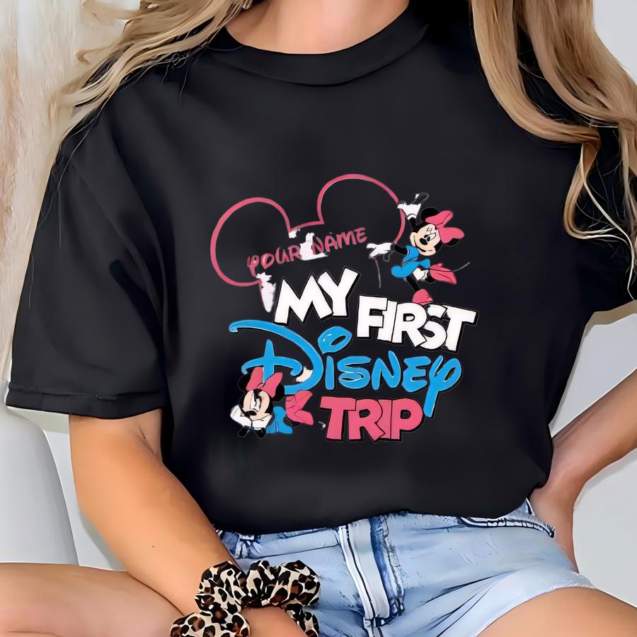 Personalized My First Trip Friends Matching Tshirt ,custom Trip 2025 Hoodie, Family Vacation Land Hoodie T-shirt