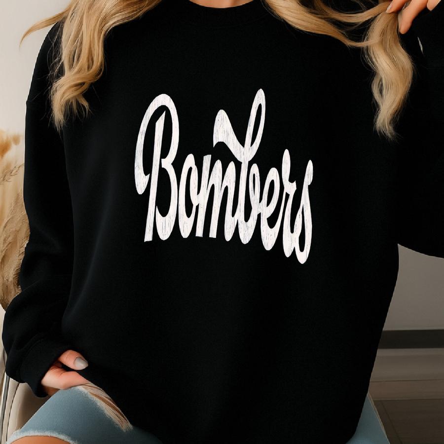Bombers Shirt Bombers Game Day Tshirt Bombers T Shirt Bombers Tee For Women Bombers Spirit Wear Sweatshirt