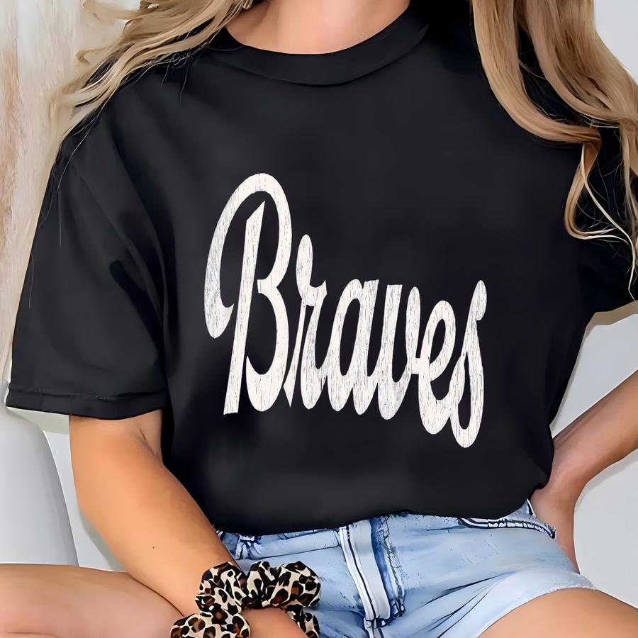 Braves Shirt Braves Game Day Tshirt Braves T Shirt Braves Tee For Women Braves Spirit Wear T-shirt