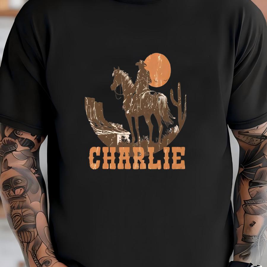 Personalized Western Name Toddler Shirt - Custom Cowboy Kids Tee - Custom Name Boys Tee - Natural Toddler Shirt T-shirt