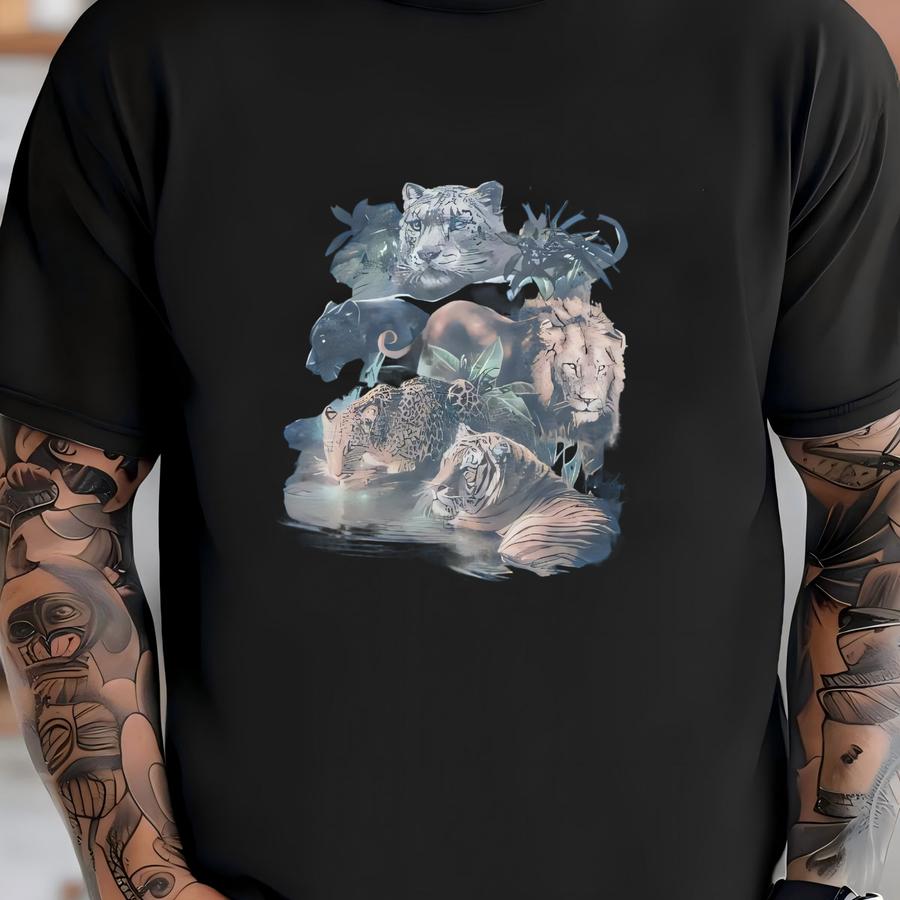 Vintage The Mountain Wild Cats Hoodie Tie-dye Blue Small T-shirt