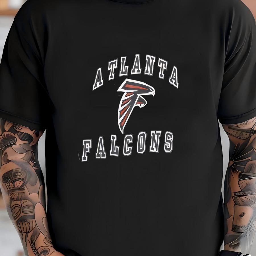Vintage Atlanta Falcons Sweatshirt Hoodie Grey Large T-shirt