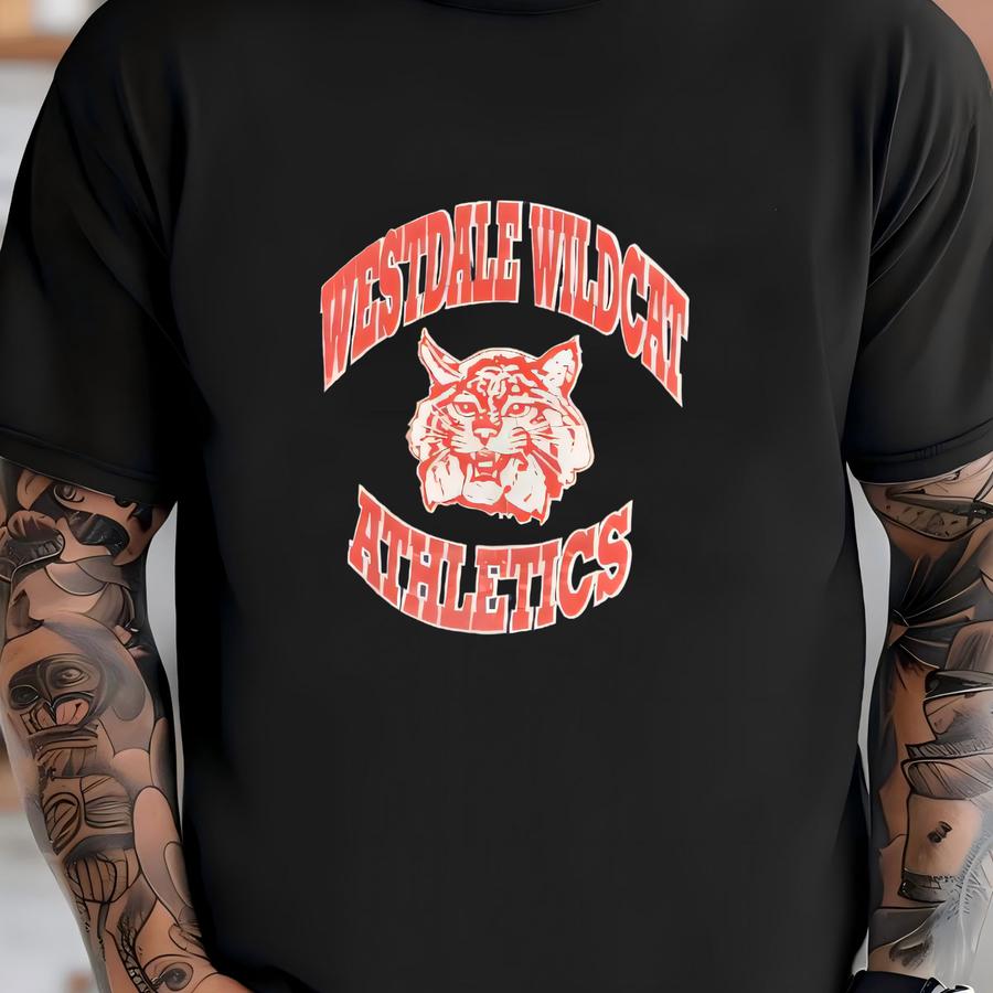 Vintage Westdale Wildcat Athletics Sweatshirt Blue Xl T-shirt