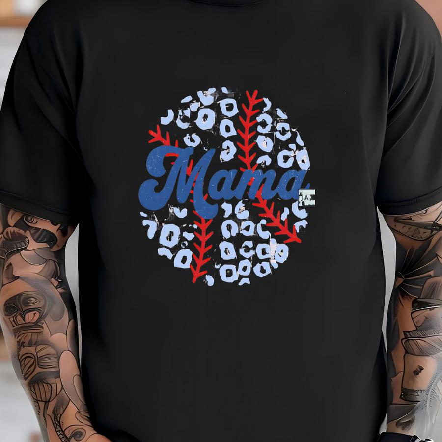 Baseball Cheetah Print Mama Sweatshirt, Stylish And Comfy Gildan, Perfect For Game Days T-shirt