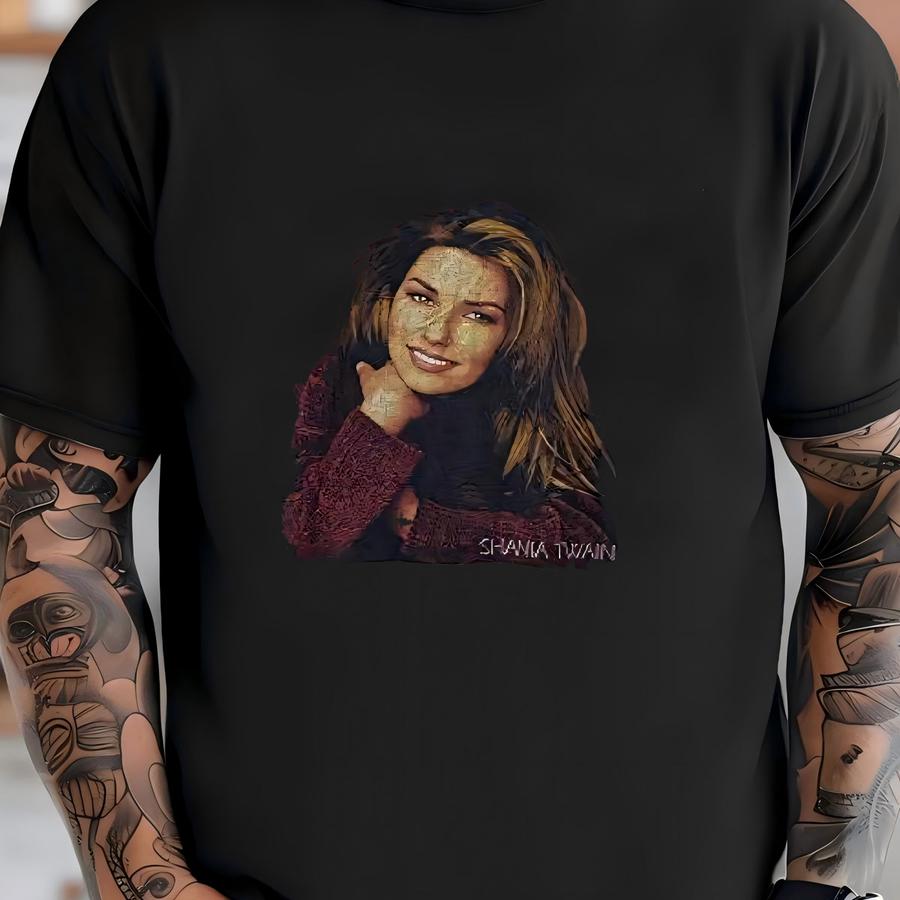 Vintage 90s Shania Twain Tour Concert World Tour T Shirt / Tour Concert Xl Size T-shirt
