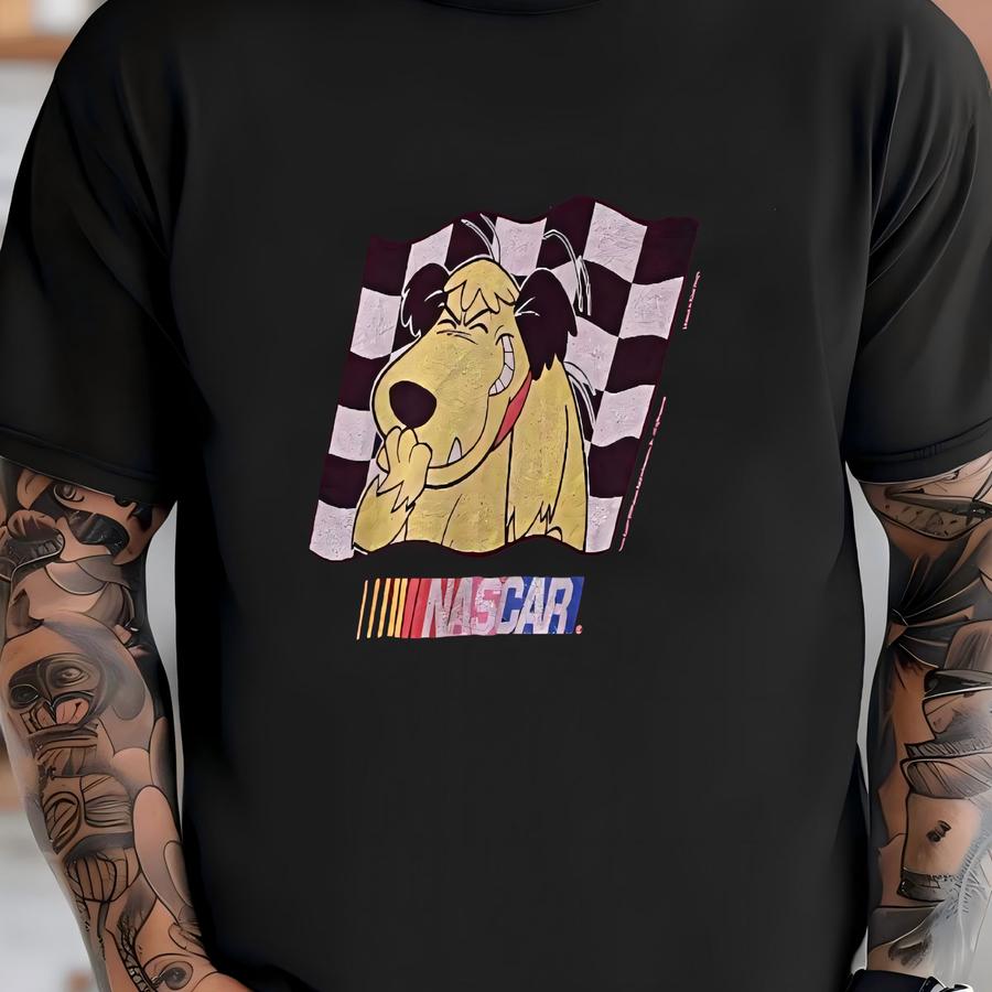 Vintage 90s Muttley Wacky Races Hanna Barbara Nascar Racing Pit Crew Sweatshirt Cartoon Character T-shirt