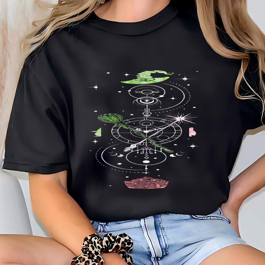 Wicked Sweatshirt, Together We're Unlimited Shirt, Viral Witch Hoodie, Green Pink Witchcore, Defy Gravity Sweatshirt, Wicked Witchcore Gift T-shirt