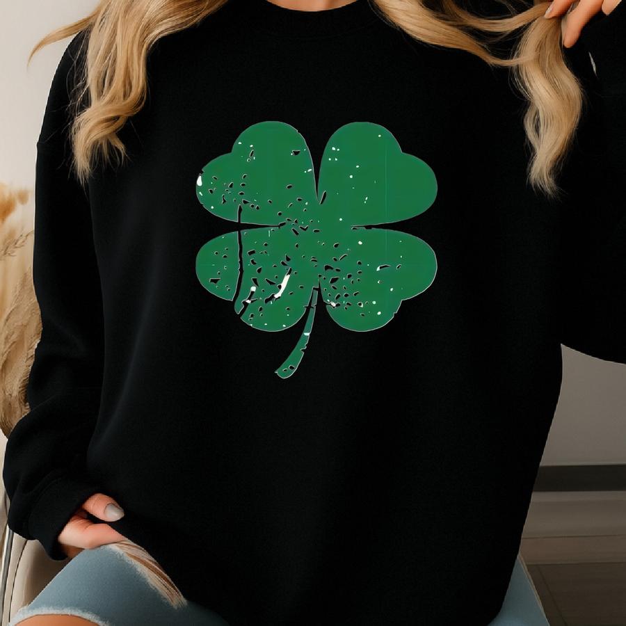 Lucky Varsity Png,st Patrick's Day Png,retro Shamrock Png,lucky Png,st. Paddy's Day Svg,retro St Patricks, Clover Svg,irish Day Png, Sweatshirt
