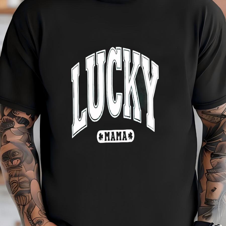 Lucky Mama Sweatshirt - St Patricks Day Mama Sweatshirt - Sweatshirt - St Patricks Day Tshirt - Clover Shirt - St Pattys Day T-shirt