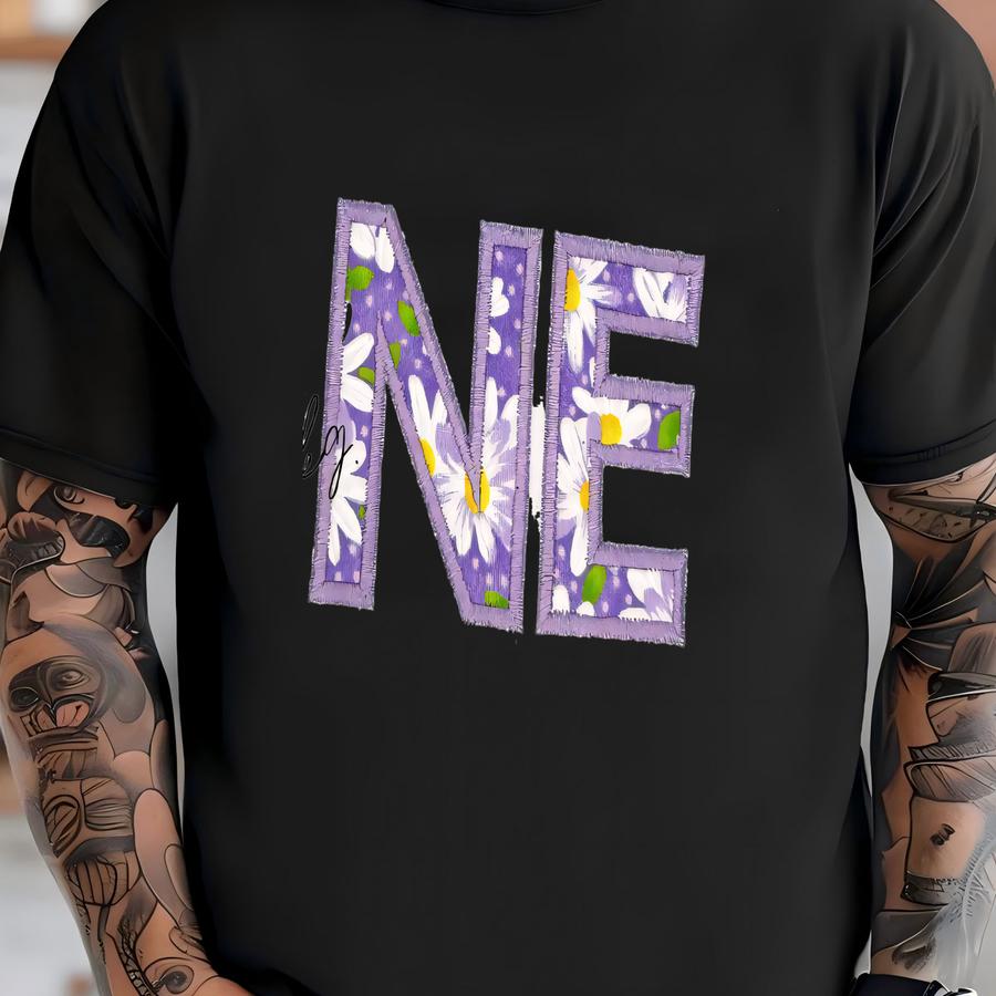 Personalized Daisy Groovy One Applique Shirt - Girls Purple Floral Birthday Party - One Year Old - First Birthday Keepsake Shirt T-shirt