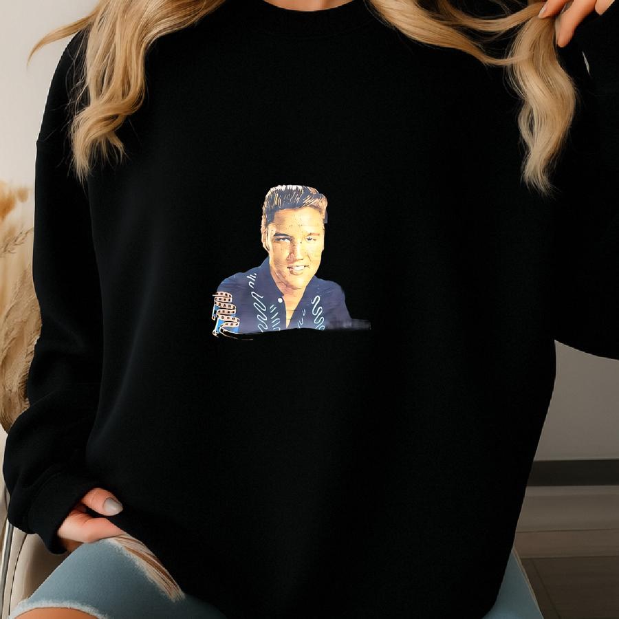 Vintage 90s Faded Elvis Presley Hollywood California Shirt Sweatshirt