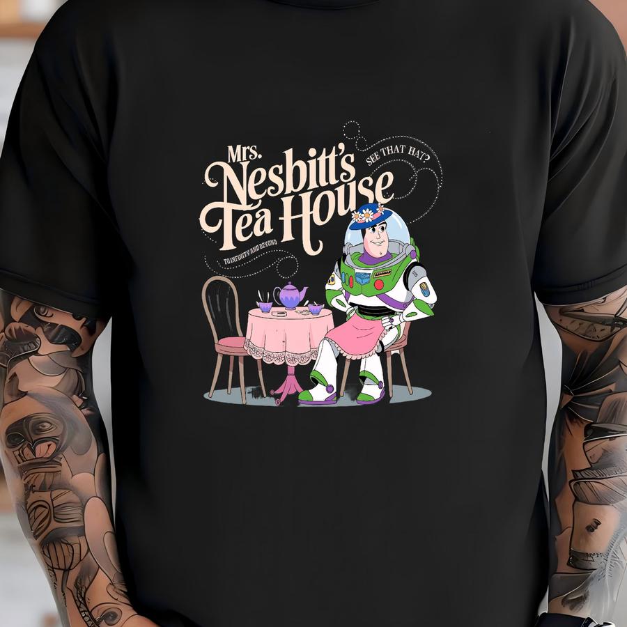 Mrs. Nesbitt’s Tea House Shirt, Nesbitt’s Tea House Shirt, Tea House Shirt, Shirt T-shirt