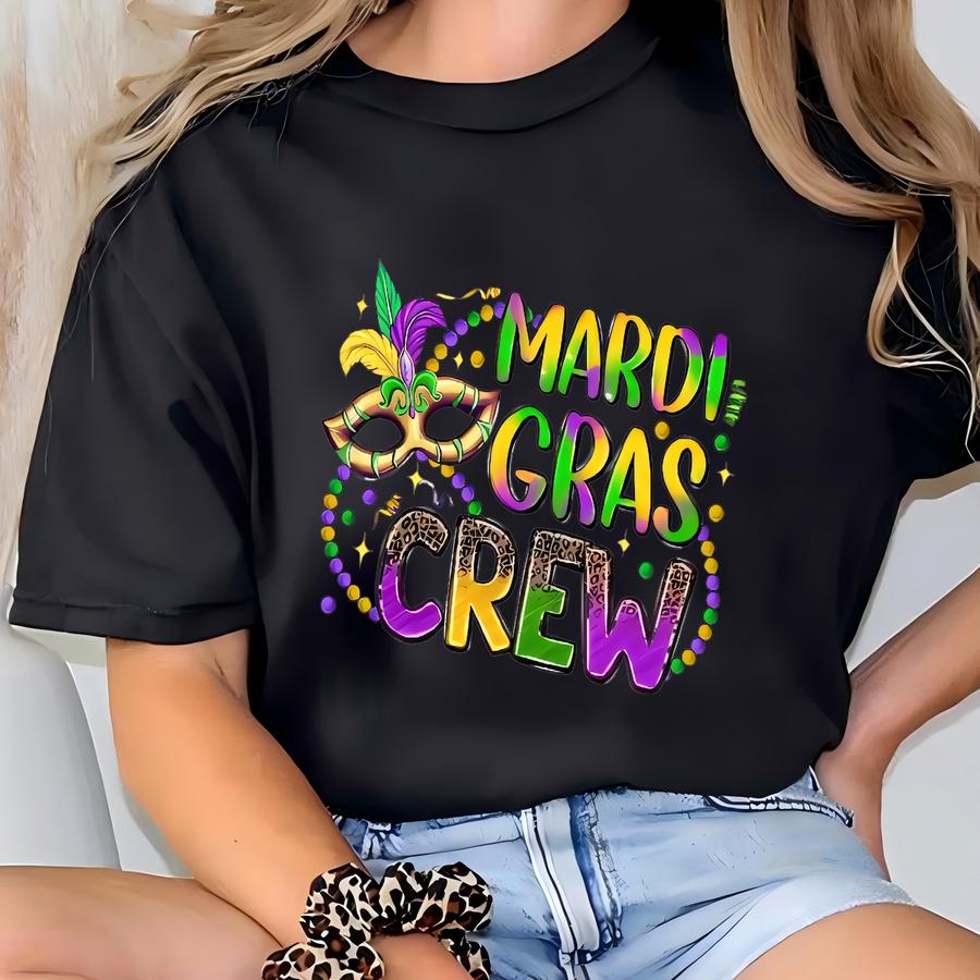 Mardi Gras Crew Matching Shirts, Mardi Gras Shirt, Mardi Gras Shirt, Retro Mardi Gras Shirt, Mardi Gras Carnival Crew Shirt T-shirt