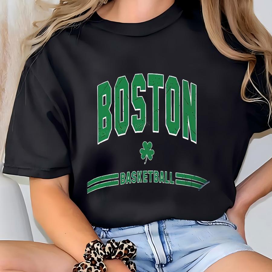 Boston Basketball Shirt, ®, Vintage Boston, Boston Fan Shirts, Basketball Boston Hoodie, Boston Basketball Gift, Women Men T-shirt