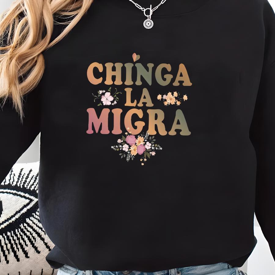Anti- 'chinga La Migra' Hoodie, Ice Republican Fascism Hoodie, Activist Apparel, Protest Hoodie, Human Rights Hoodie, Anti  Sweatshirt