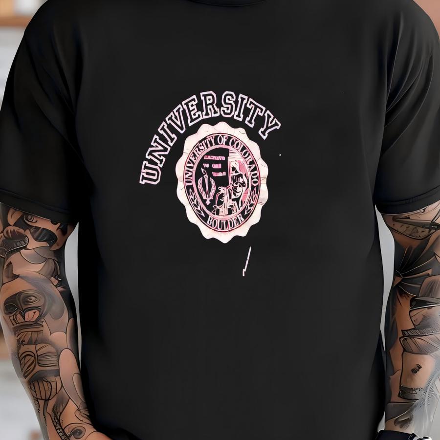 Vintage 80s University Of Colorado Hanes Tag Spellout Crewneck Distressed Sweatshirt L Size (m-l) T-shirt