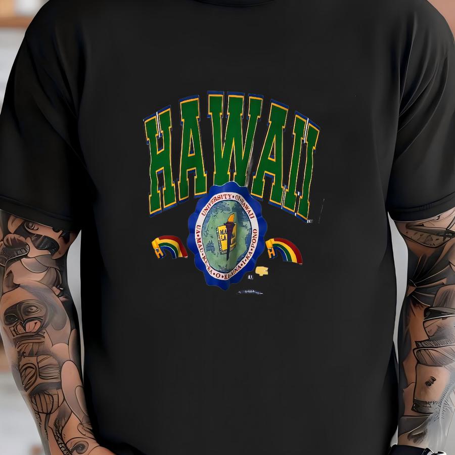 90's Hawaii University Crewneck Sz Xl (a8165) T-shirt
