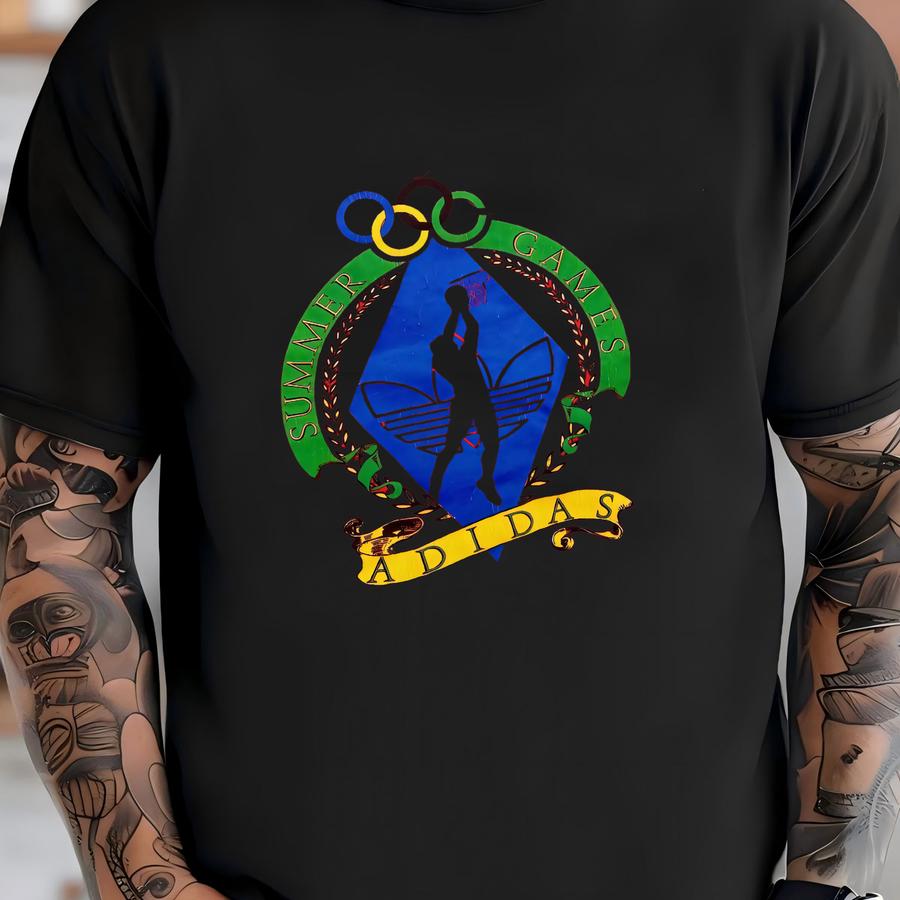 Vintage 80s Sportswear Usa Summer Games Basketball Graphic Shirt Usa Size L/xl T-shirt