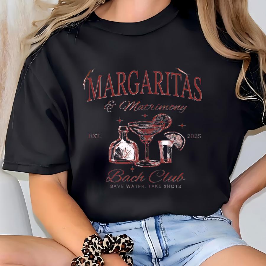 Margaritas And Matrimony Tshirt, Margarita Bachelorette Party Shirt, Tequila Bachelorette Party Shirt, Mexico Bachelorette Party, Bach Tee T-shirt