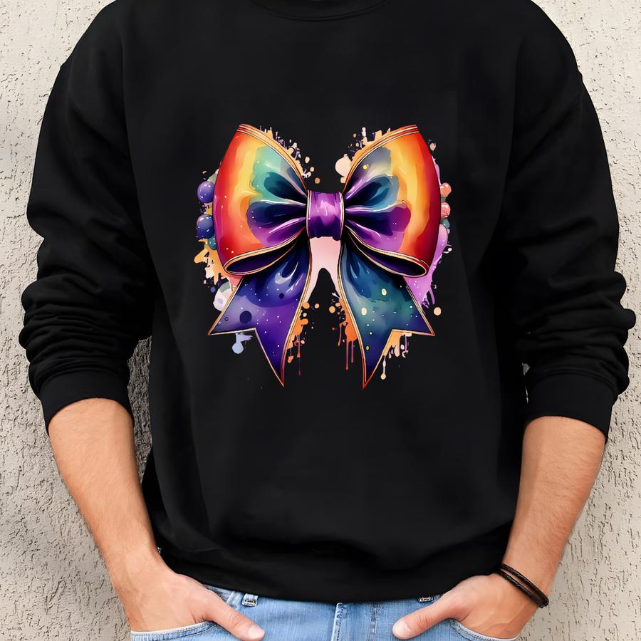 Mardi Gras Bow Shirt: New Orleans Carnival Tee Sweatshirt