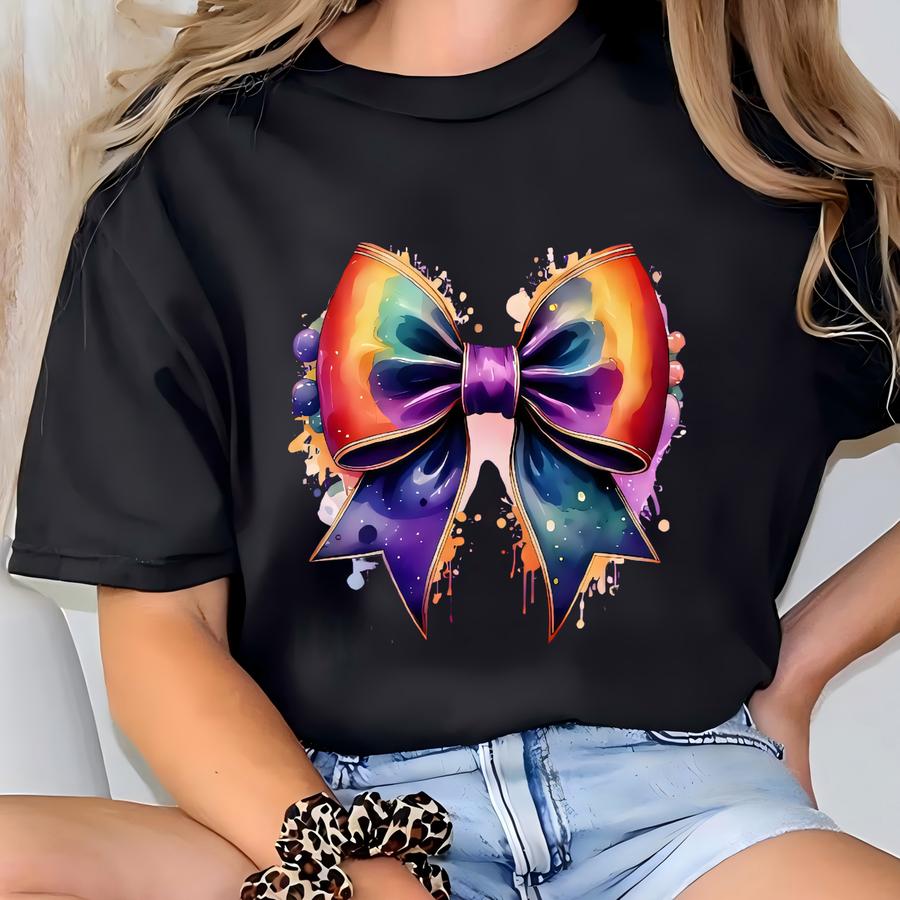 Mardi Gras Bow Shirt: New Orleans Carnival Tee T-shirt