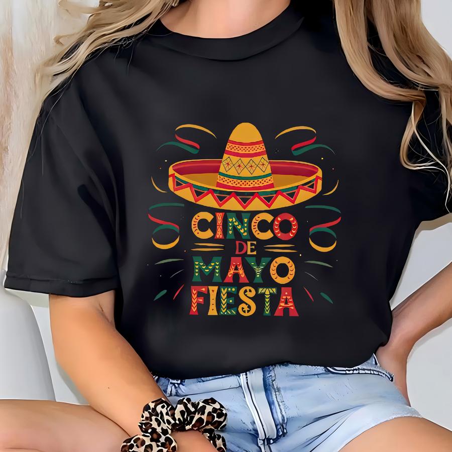 Cinco De Mayo Shirt, Let's Fiesta Shirt, Mexican Shirt, Fiesta Tshirt, Mexican Festival Gift, Mexican Festival Shirts, Fiesta Party Shirt T-shirt