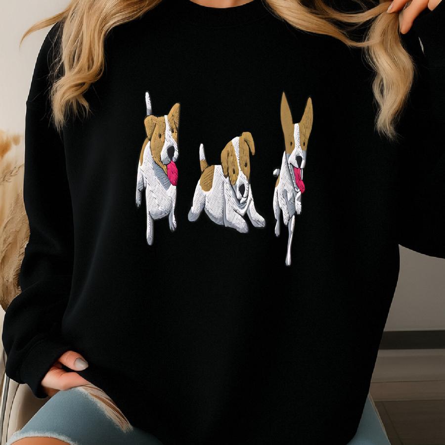 Jack Russell Sweatshirt, Dogs Sweater, Jack Russell Terrier Shirt, Cute Puppies Sweatshirt Sweatshirt