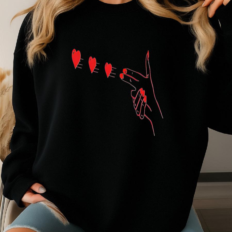 Valentine Heart Sweatshirt, Valentine's Day Hoodie, Valentine Gift Tee, Heart Hoodie, Valentine Hoodie, Cute Mom Hoodie, Gift For Mom Sweatshirt
