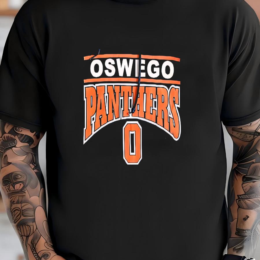 Russell Athletic Vintage Hoodie Blue Oswego Panthers Xxl T-shirt