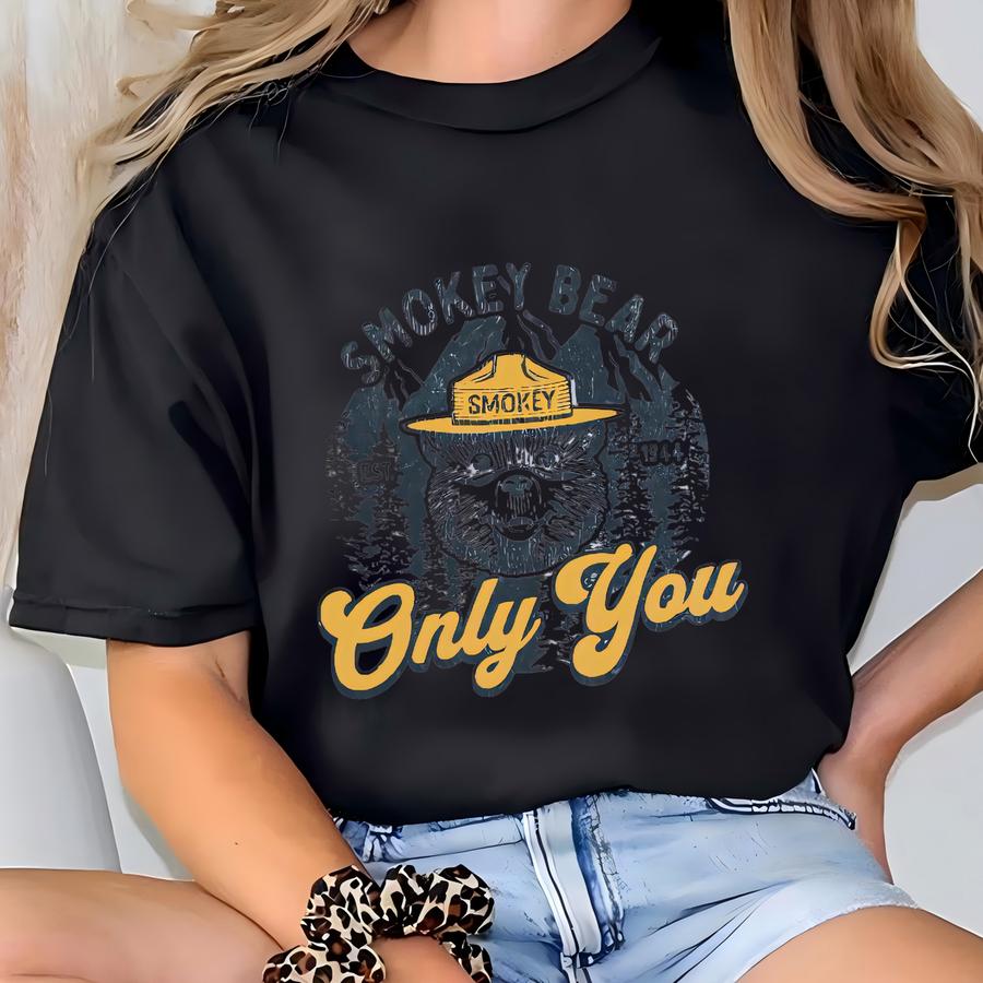 Vintage Smokey Bear Shirt: Retro Unisex Tee Or Sweatshirt T-shirt