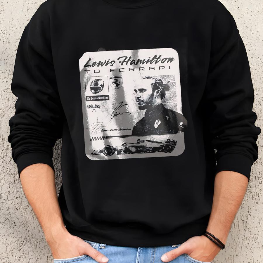 Sir Lewis Hamilton 7 Time World Champion Tshirt. Sweatshirt