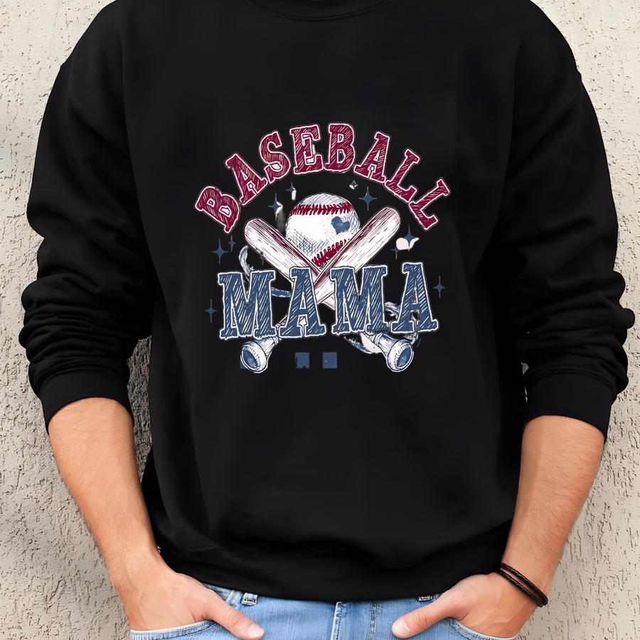 Baseball Mama Sweatshirt, Mothers Day Gift For Baseball Mom, Gift For Baseball Lover Mom Sweater, Mothers Day Shirt, Baseball Season Shirt Sweatshirt