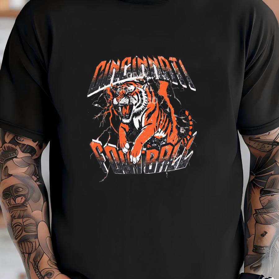 Cincinnati Football Crewneck Sweatshirt, Unisex Sweatshirt, Casual Sports Apparel, Cozy Game Day Layer, Gift For Football Fans T-shirt